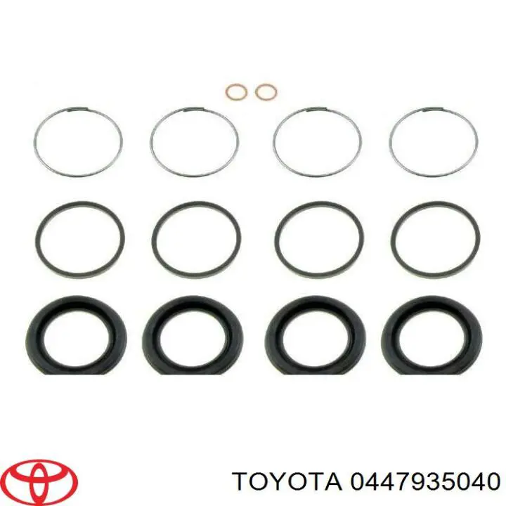 0447935040 Toyota ремкомплект супорту гальмівного переднього