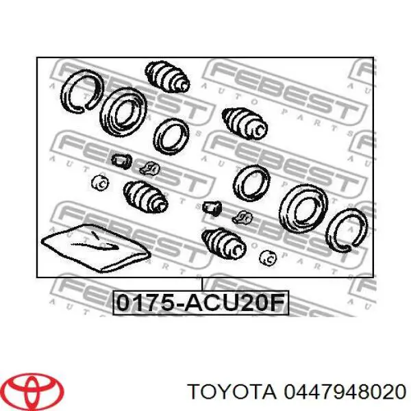 Купити 0447948020 Toyota Ремкомплект переднього супорту