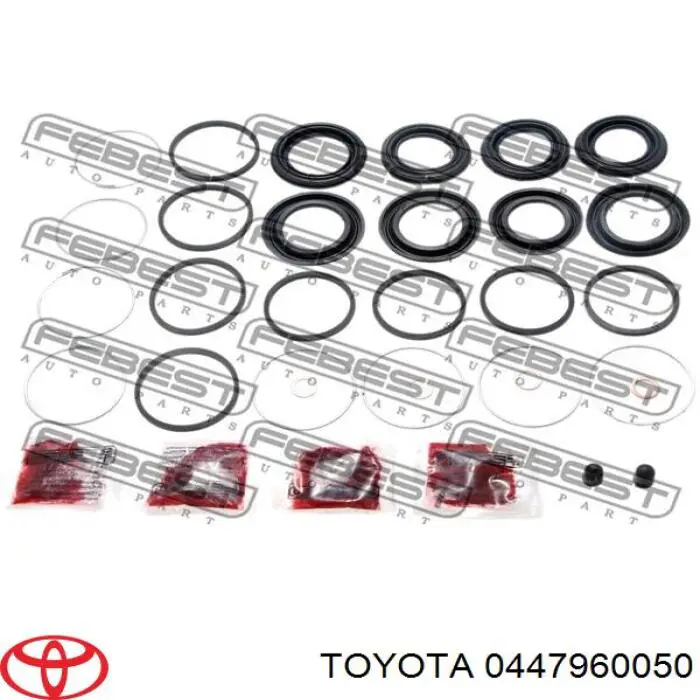 Ремкомплект супорту гальмівного переднього Toyota 0447960050 ціна, від 8.44 USD