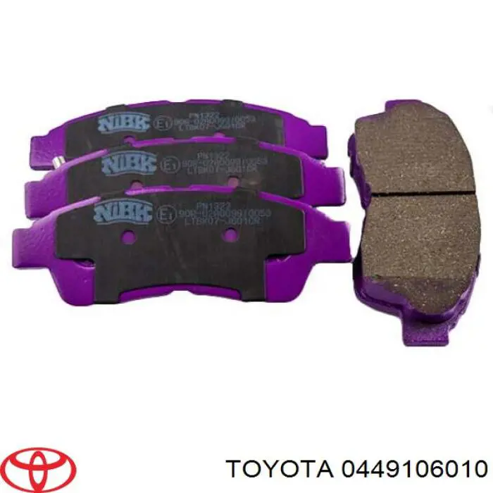 Купити 0449106010 Toyota Колодки гальмівні передні, дискові