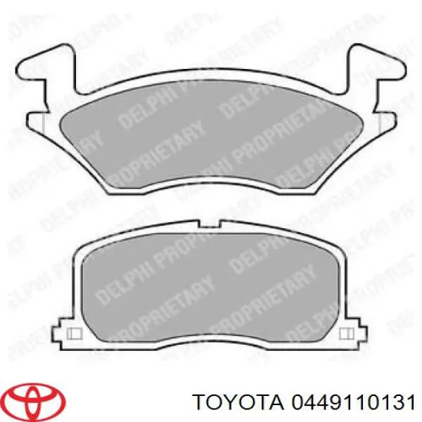 Колодки гальмівні передні, дискові 0449110131 Toyota