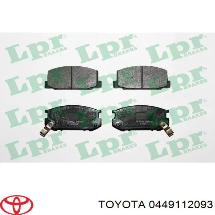 Гальмівні колодки Toyota 0449112093 ціна, від 17.34 USD