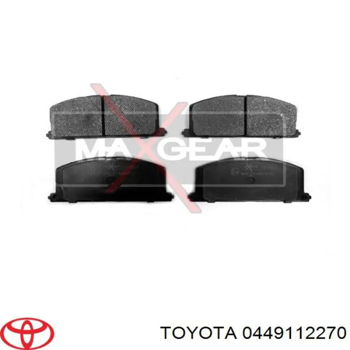 0449112270 Toyota колодки гальмівні передні, дискові