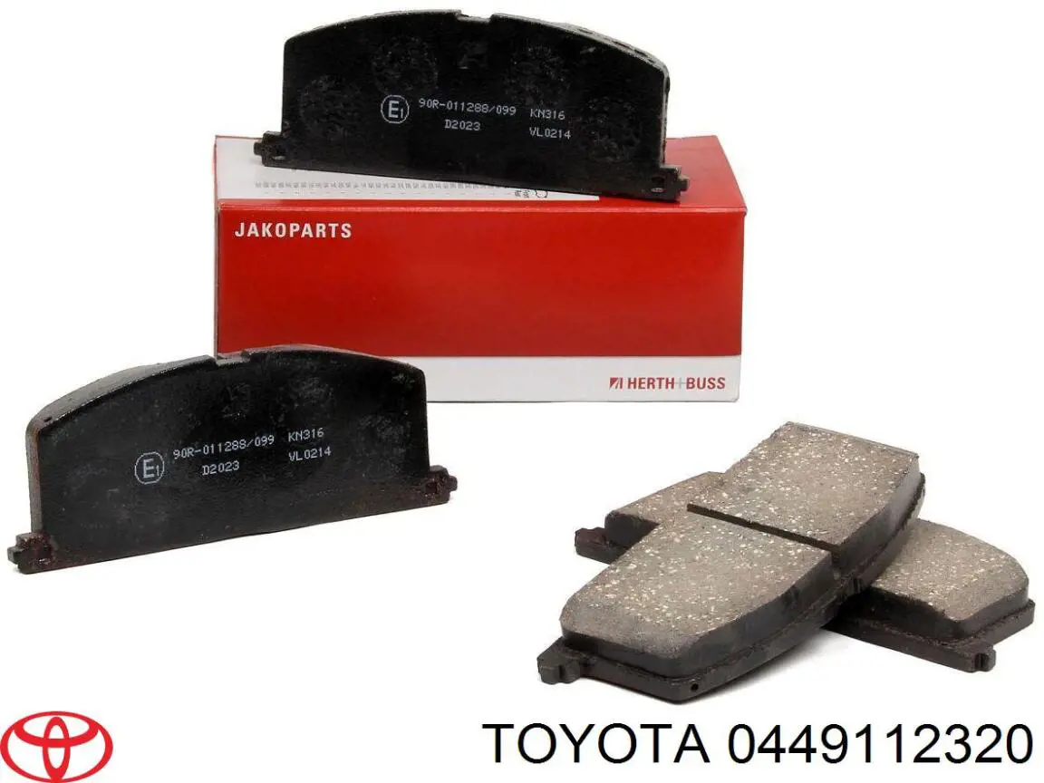 Гальмівні колодки Toyota 0449112320 ціна, від 14.94 USD