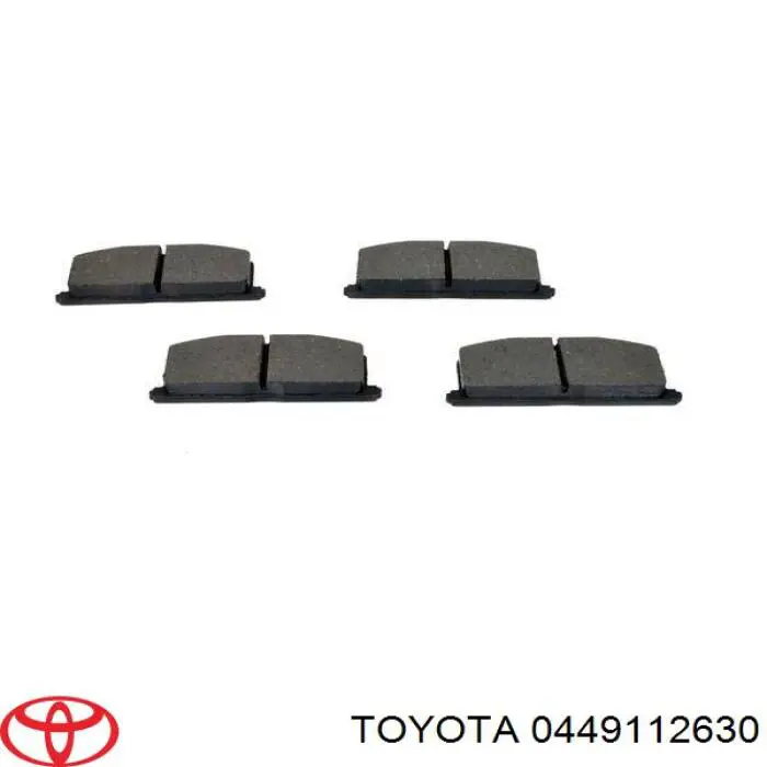 0449112630 Toyota колодки гальмівні передні, дискові