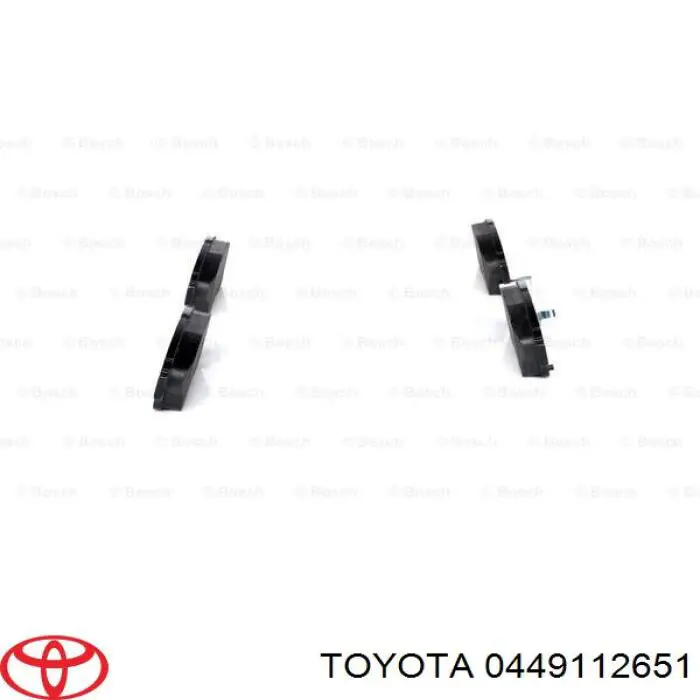 Гальмівні колодки Toyota 0449112651 ціна, від 17.89 USD