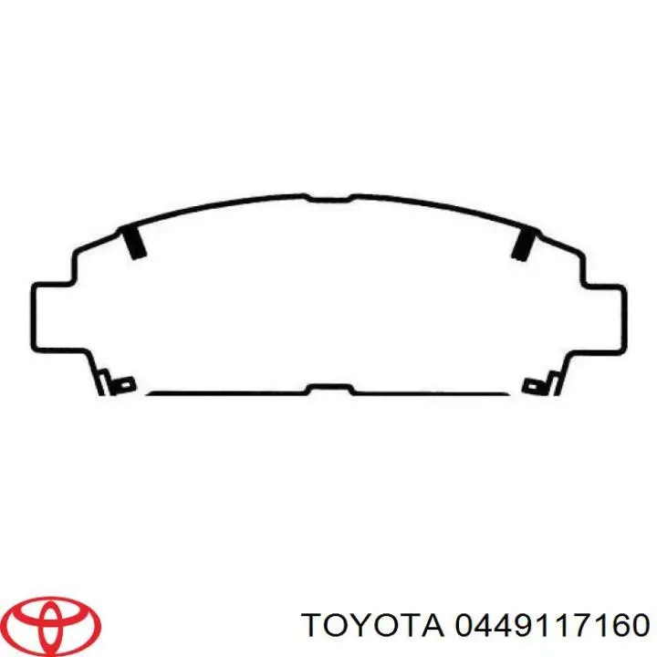 Тормозні колодки Toyota 0449117160