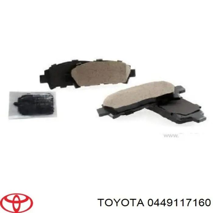 Гальмівні колодки Toyota 0449117160 ціна, від 15.81 USD