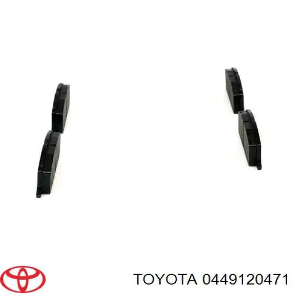 Передні тормозні колодки 0449120471 Toyota