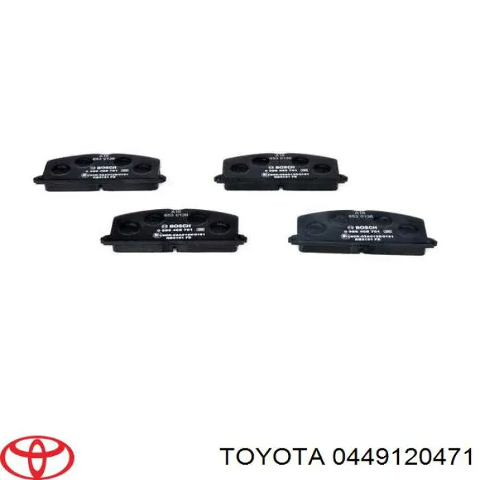 Тормозні колодки Toyota 0449120471