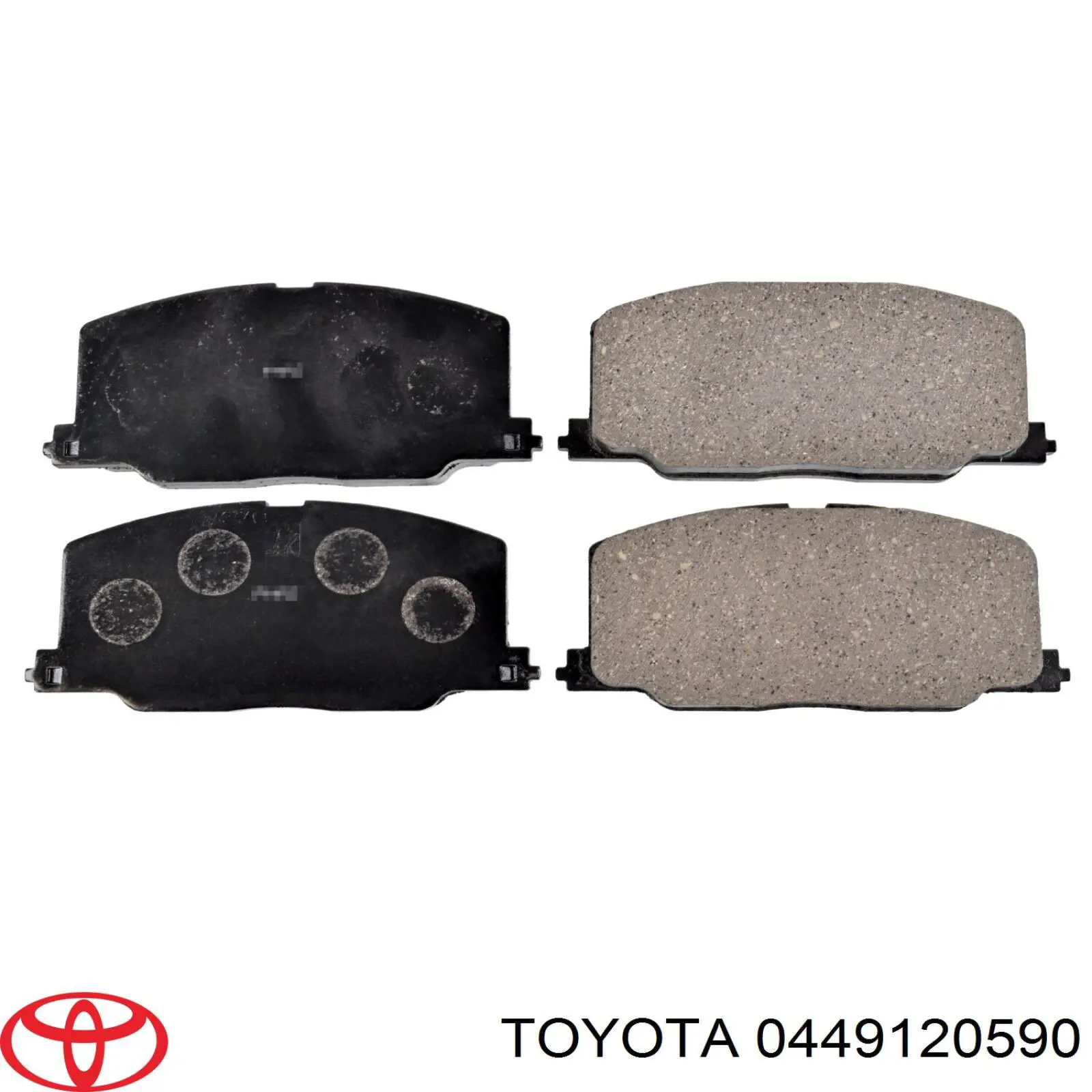 0449120590 Toyota колодки гальмівні передні, дискові
