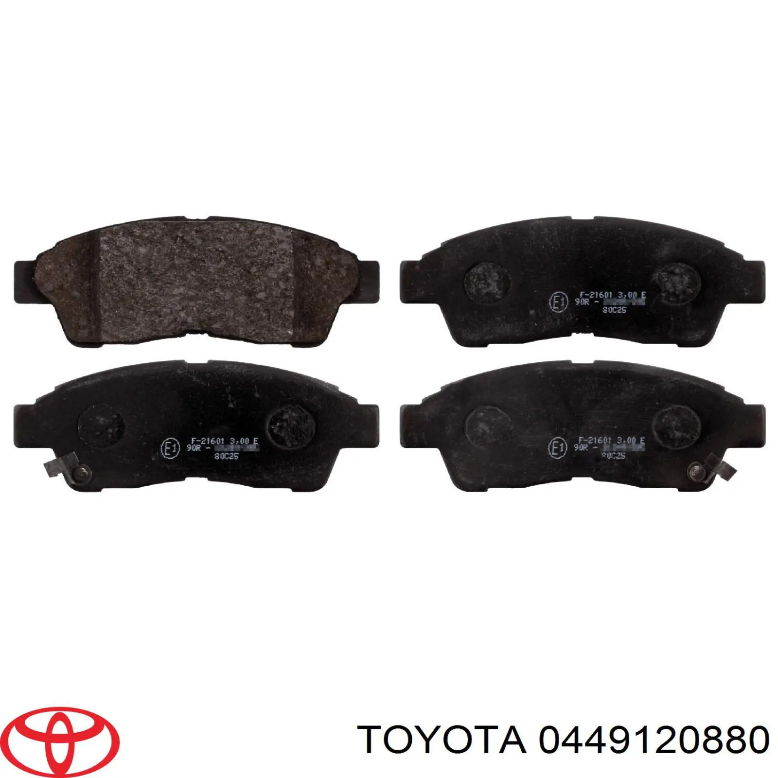 0449120880 Toyota колодки гальмівні передні, дискові