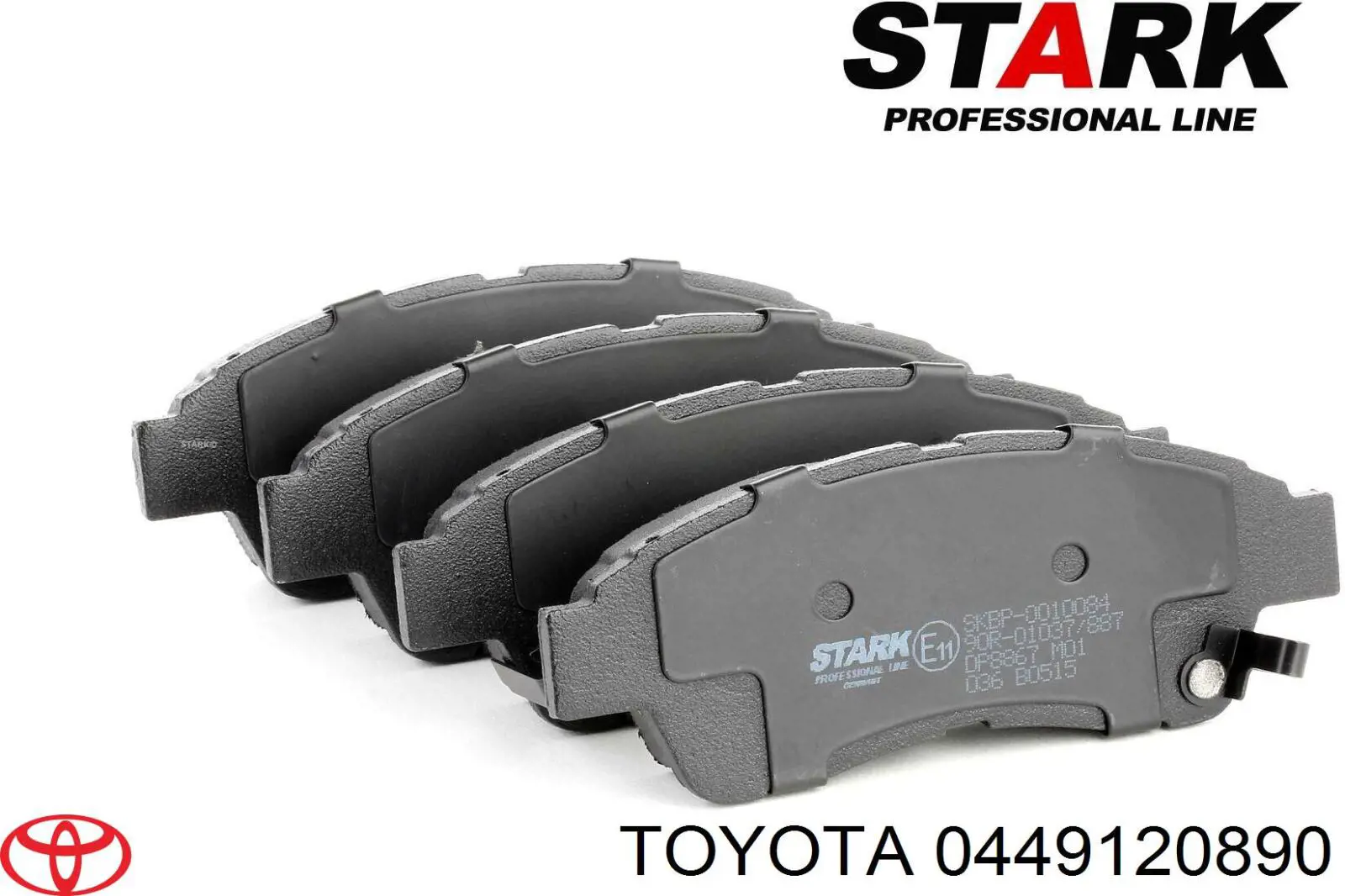 Гальмівні колодки Toyota 0449120890 ціна, від 17.95 USD