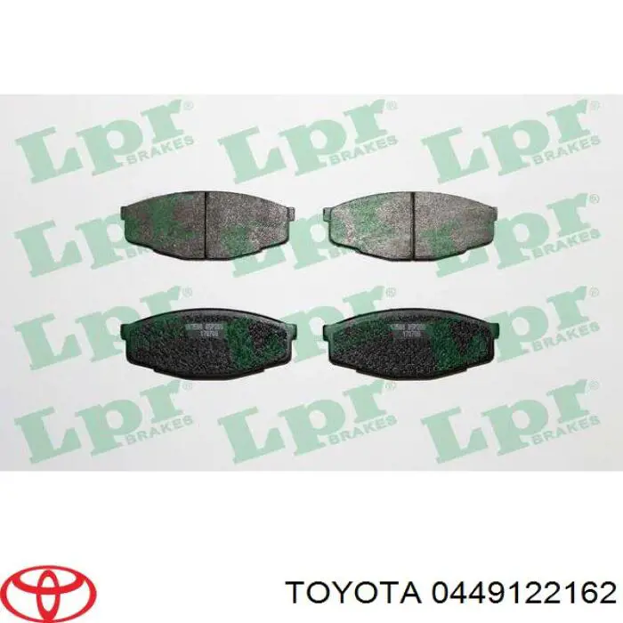 0449122162 Toyota колодки гальмівні передні, дискові