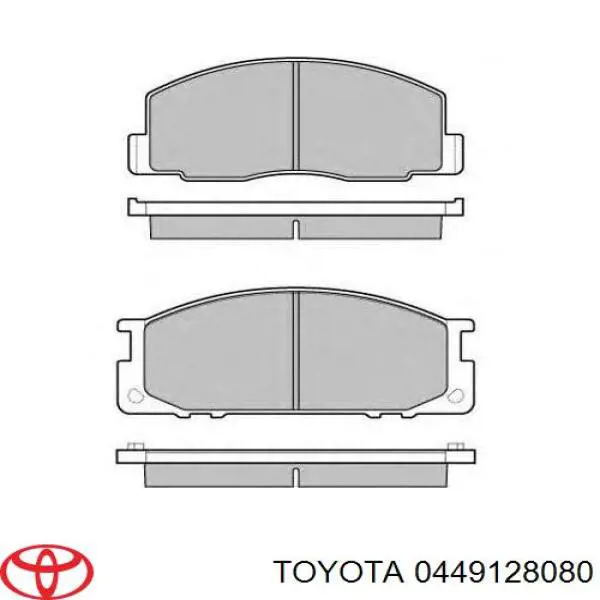 Передні тормозні колодки 0449128080 Toyota