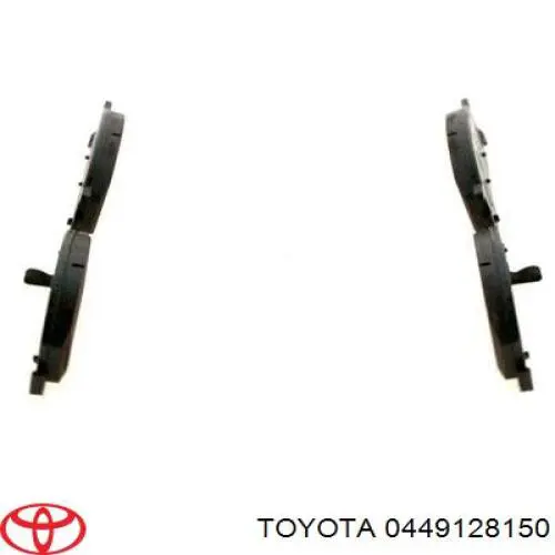 Колодки гальмівні передні, дискові 0449128150 Toyota