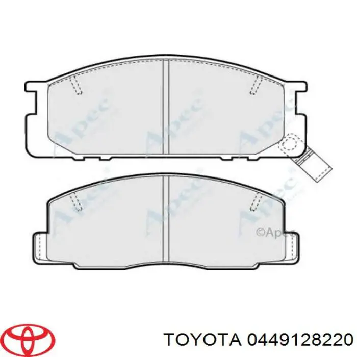 Тормозні колодки Toyota 0449128220