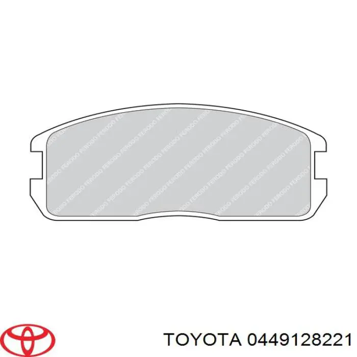 Гальмівні колодки Toyota 0449128221 ціна, від 36.08 USD