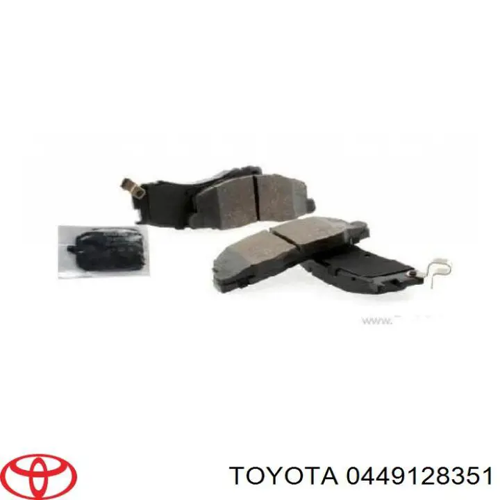 Колодки гальмівні передні, дискові 0449128351 Toyota