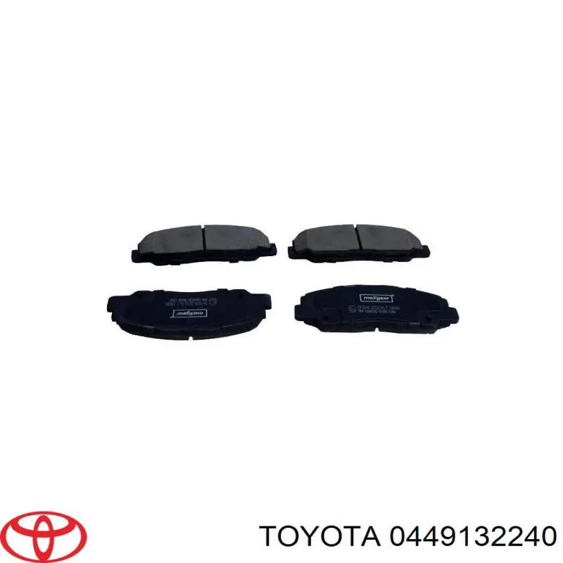 0449132240 Toyota колодки гальмівні передні, дискові