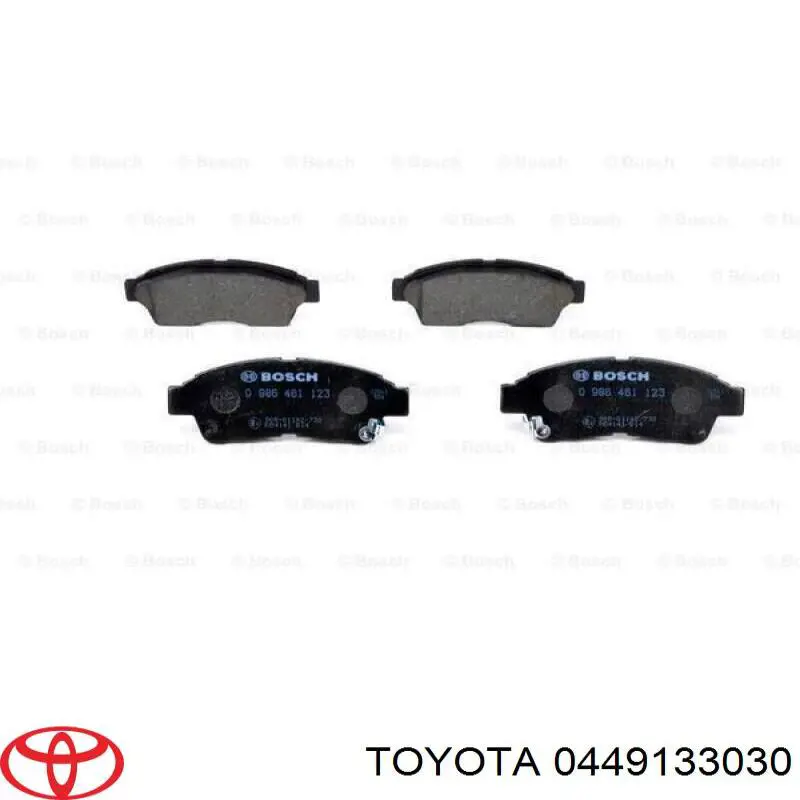 Тормозні колодки Toyota 0449133030