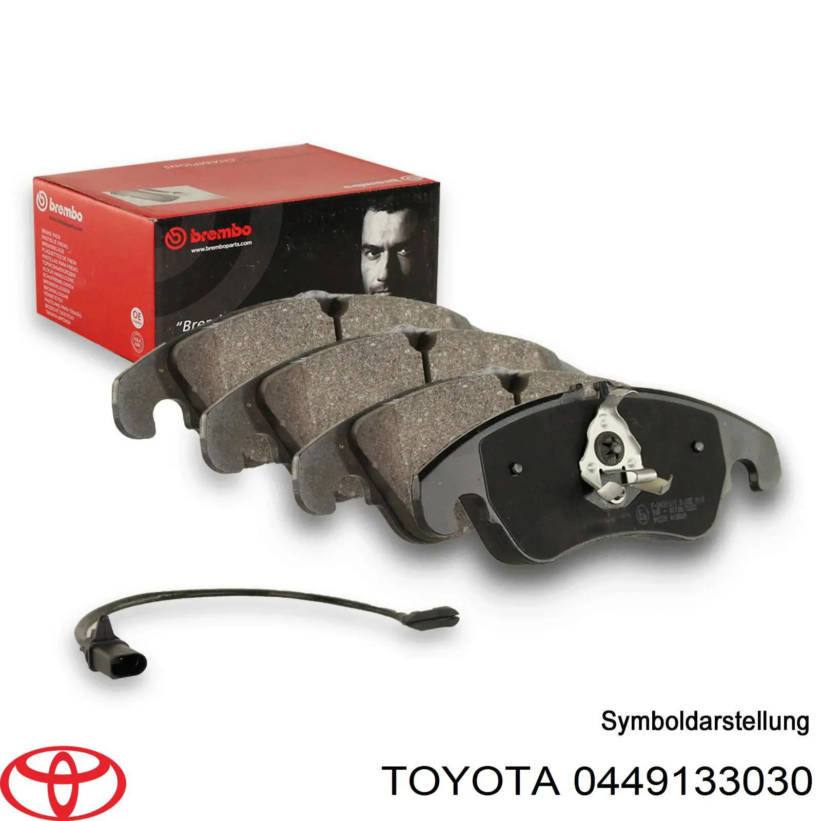 Гальмівні колодки Toyota 0449133030 ціна, від 810 UAH