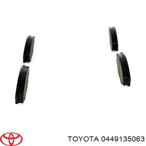Передні тормозні колодки 0449135063 Toyota