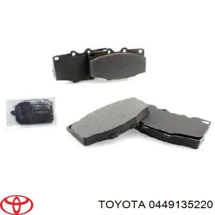 Передні тормозні колодки 0449135220 Toyota