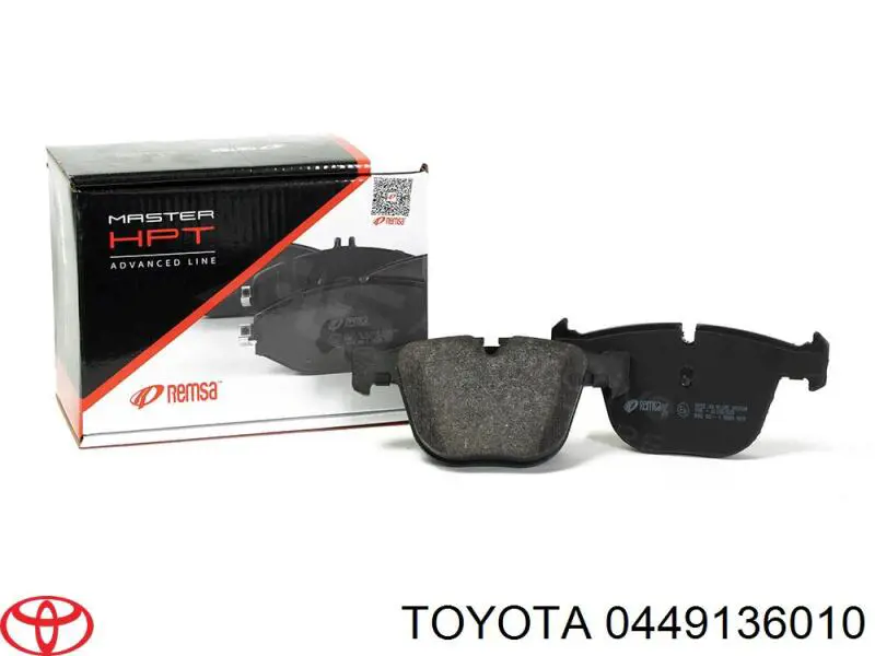 Колодки гальмівні передні, дискові 0449136010 Toyota