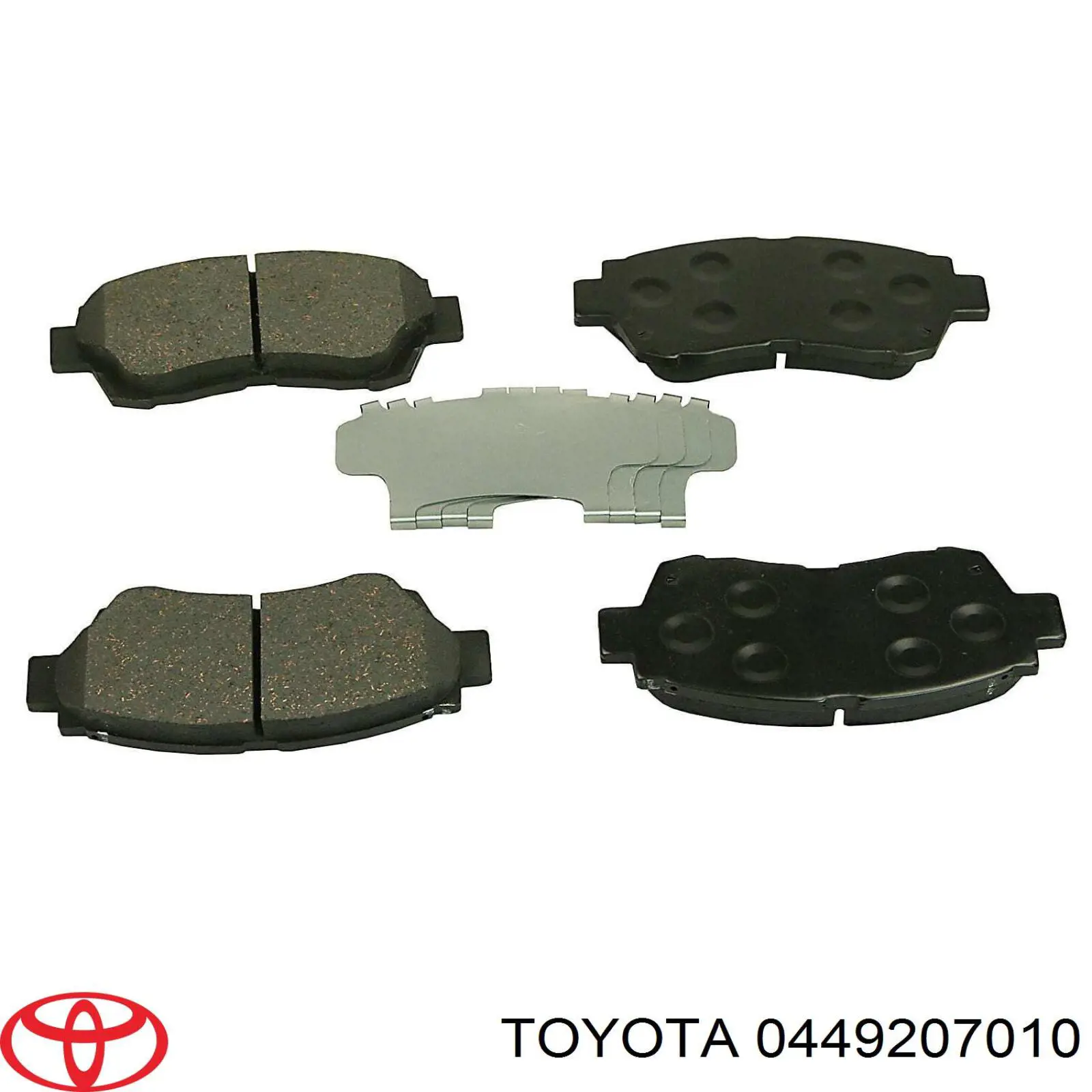 0449207010 Toyota Колодки гальмівні задні, дискові