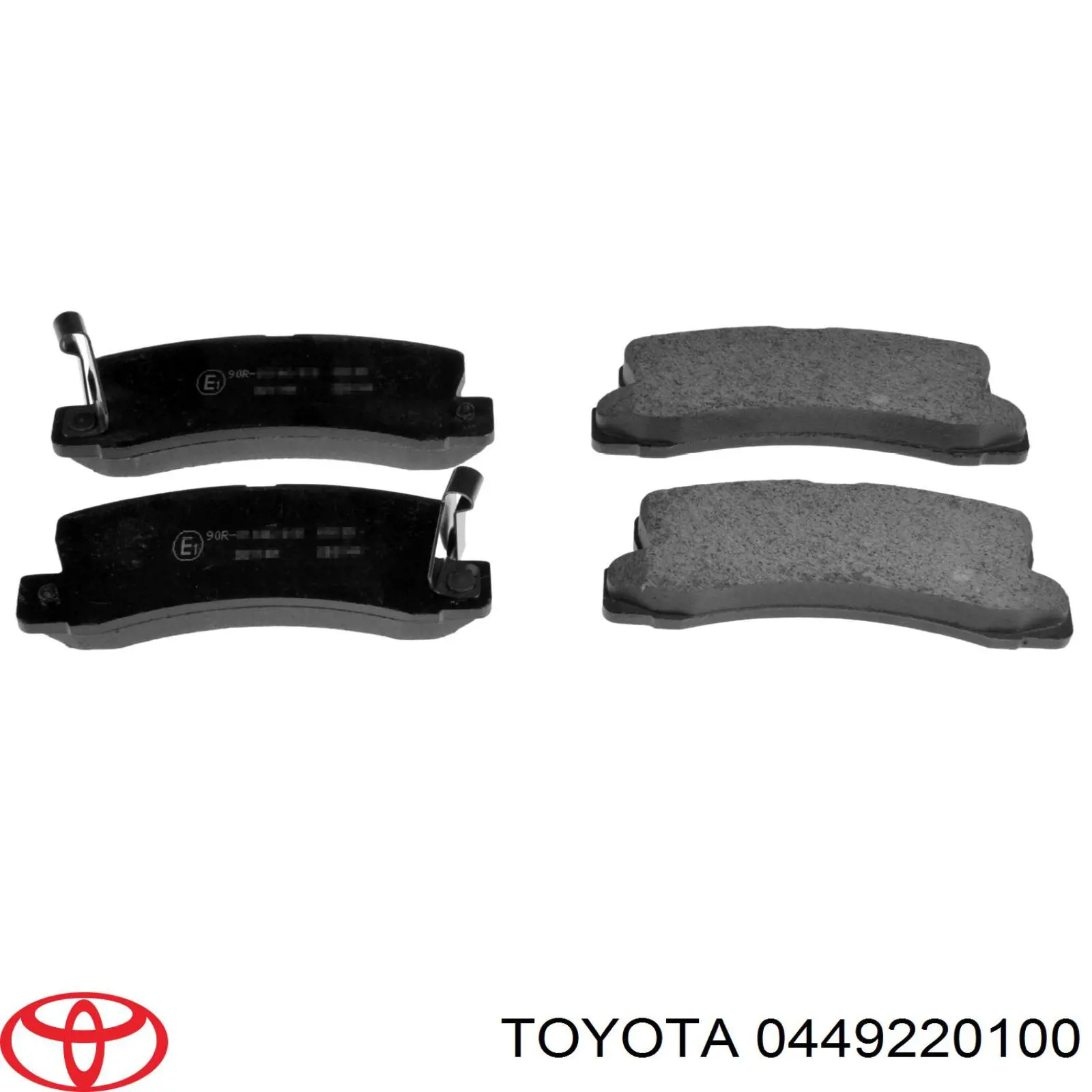 Колодки гальмові задні, дискові 0449220100 Toyota