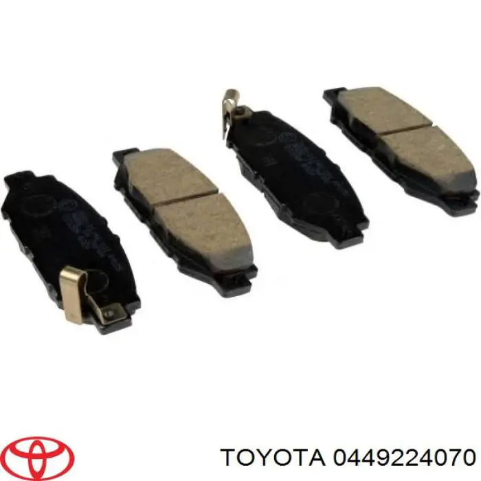 0449224070 Toyota Колодки гальмівні задні, дискові