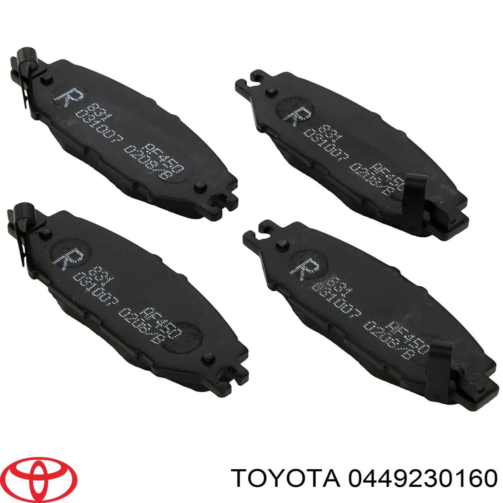 Колодки гальмові задні, дискові 0449230160 Toyota