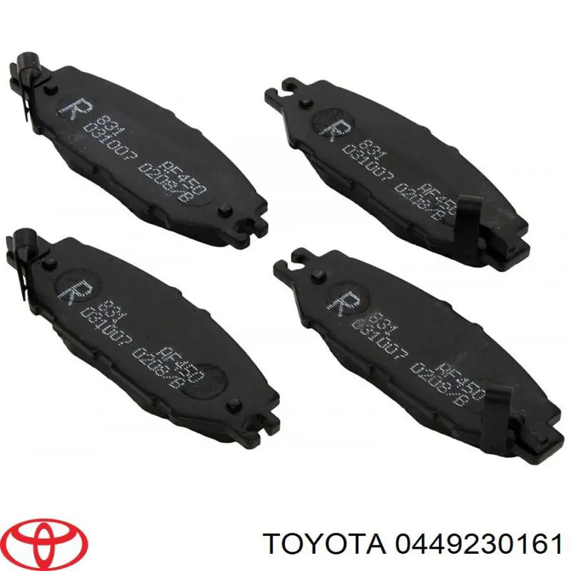 Колодки гальмові задні, дискові 0449230161 Toyota