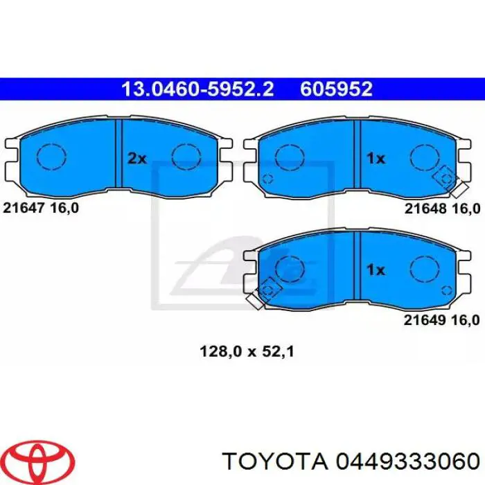449333060 Toyota ремкомплект головного гальмівного циліндру