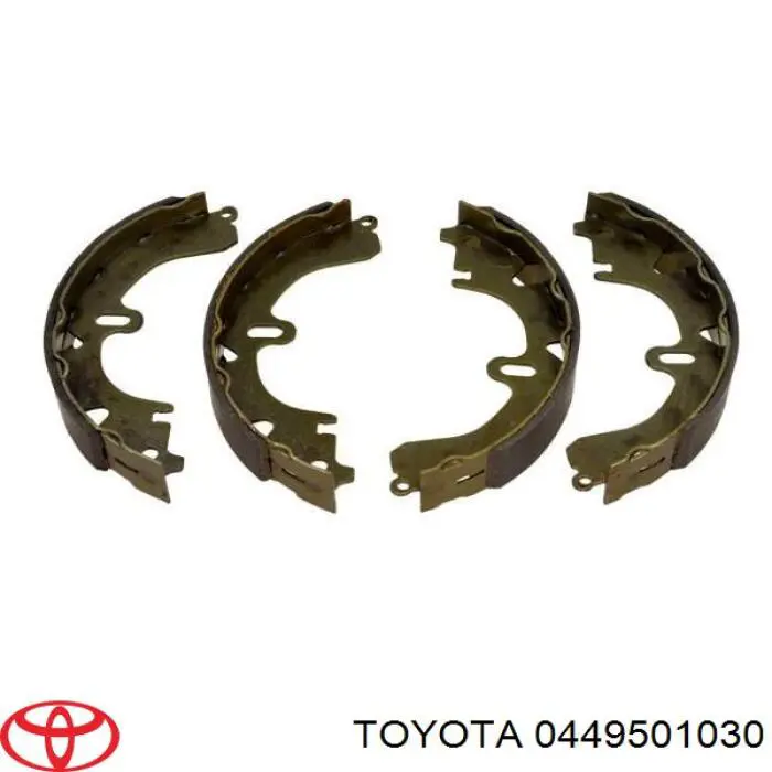 Колодки гальмові задні, барабанні Toyota 0449501030 ціна, від 17.68 USD
