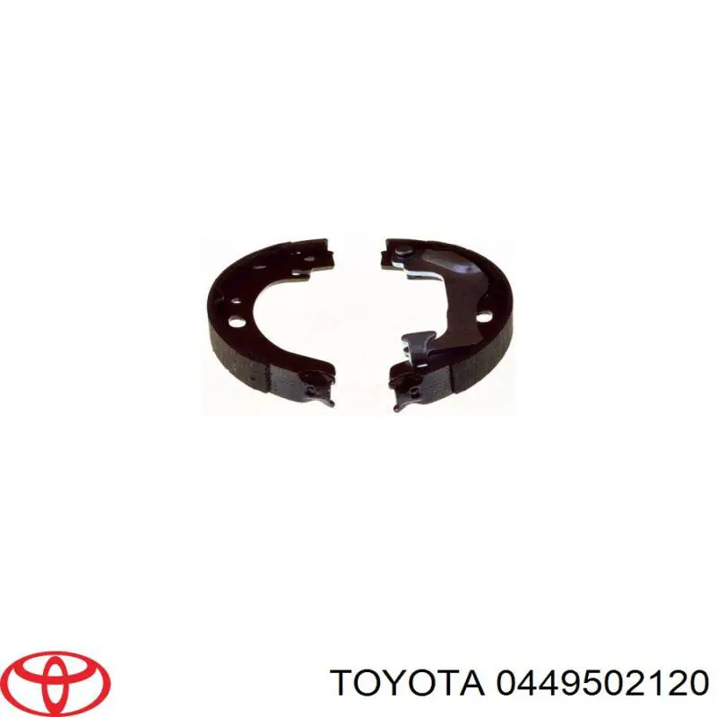 Гальма робочі задні ножні і гальмівні барабани Toyota 0449502120
