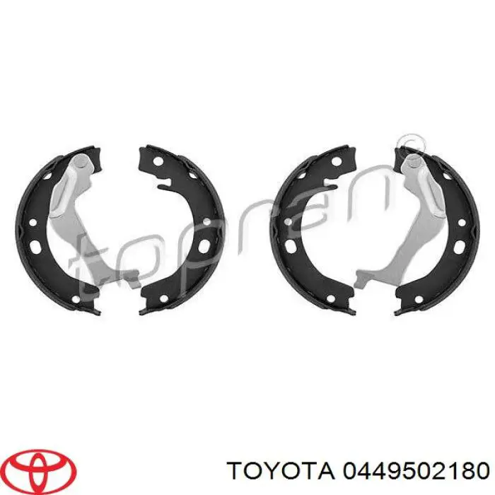 Колодки гальмові задні, барабанні 0449502180 Toyota