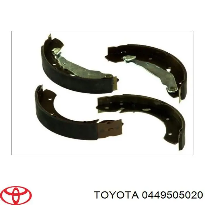 Колодки гальмові задні, барабанні Toyota 0449505020 ціна, від 23.47 USD