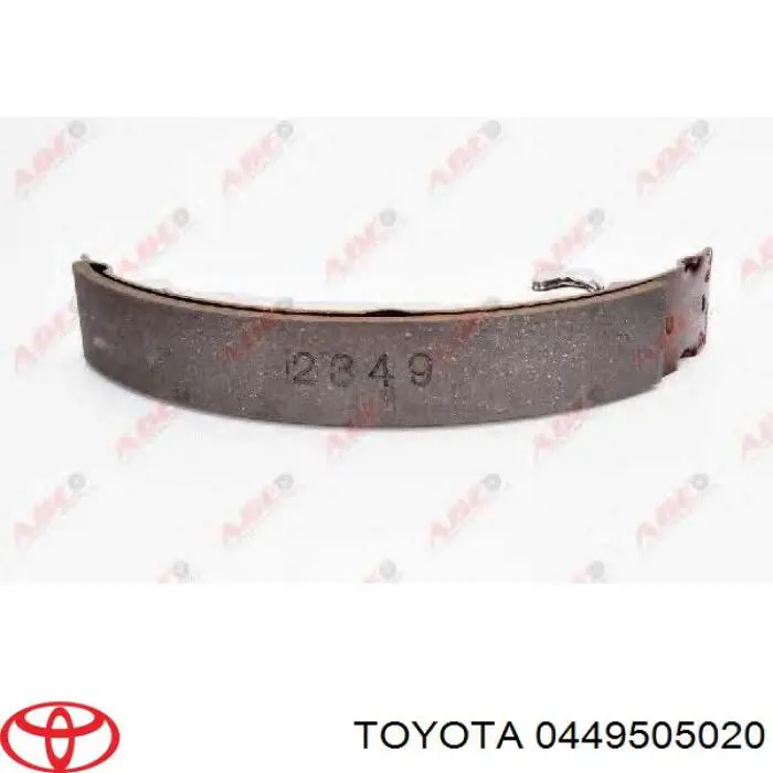 Купити 0449505020 Toyota Колодки гальмові задні, барабанні