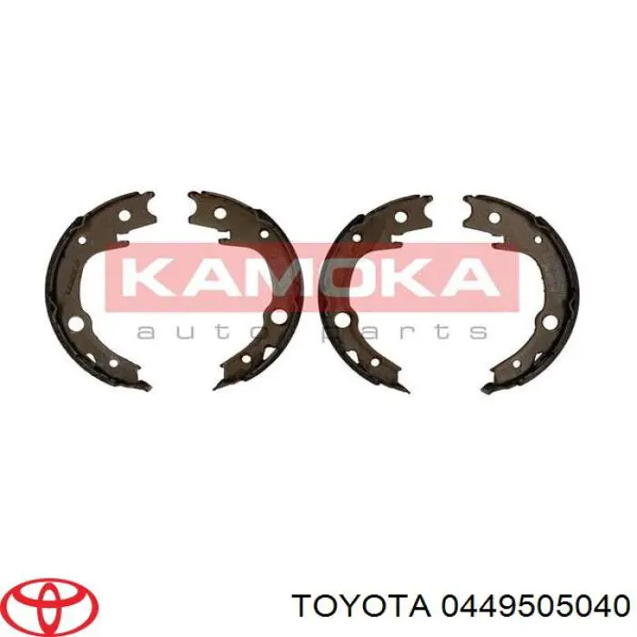 Колодки ручника / стоянкового гальма Toyota 0449505040 ціна, від 19.00 USD