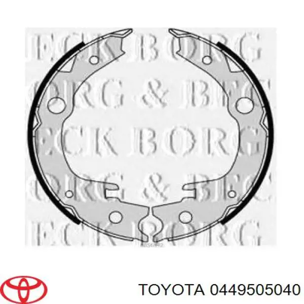 Купити 0449505040 Toyota Гальмівні колодки гальма стоянки