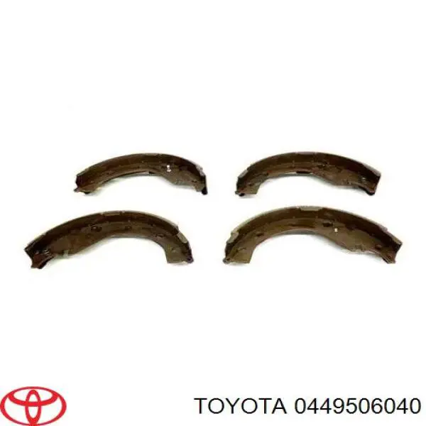 0449506040 Toyota Колодки гальмівні задні, барабанні