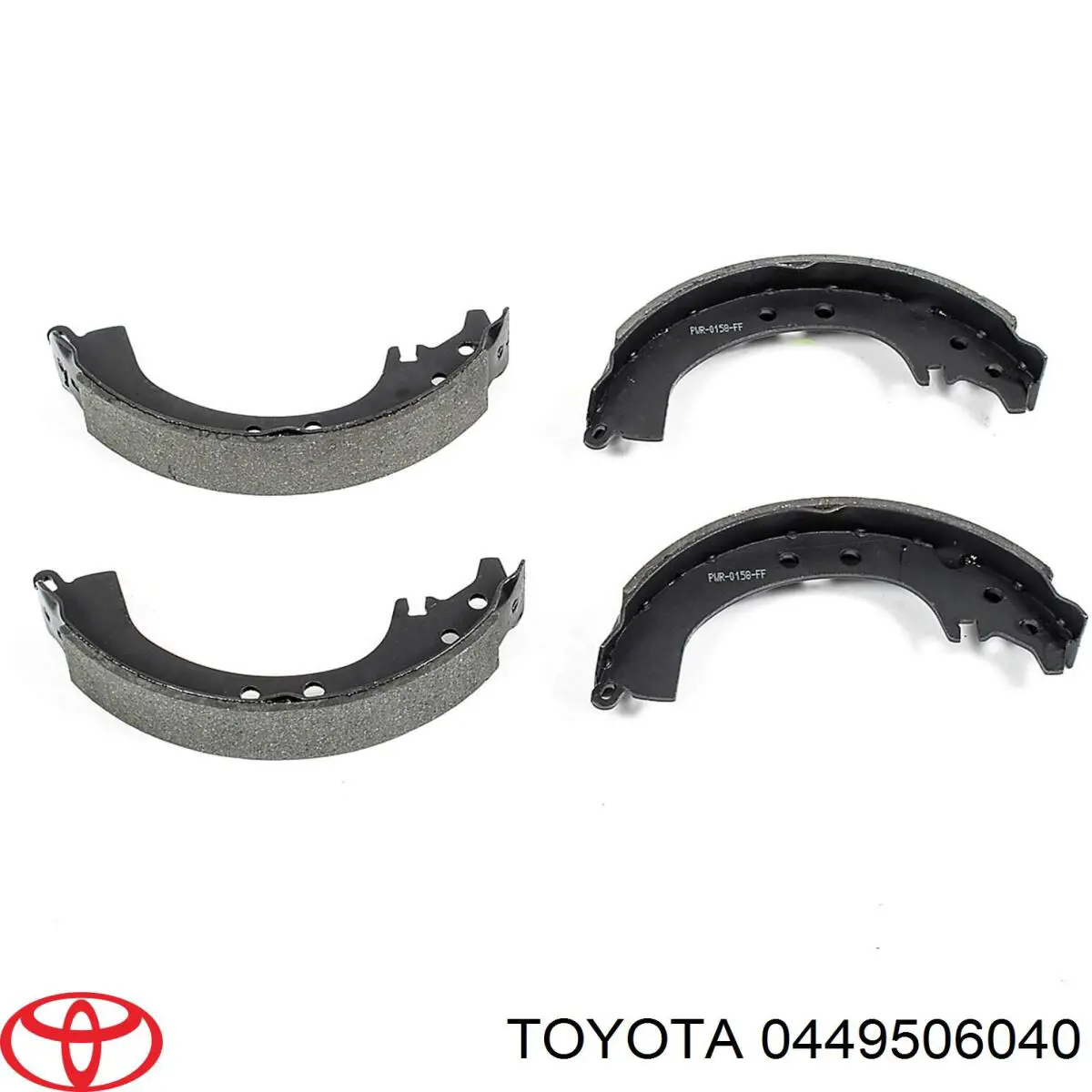 Колодки гальмові задні, барабанні Toyota 0449506040 ціна, від 84.27 USD