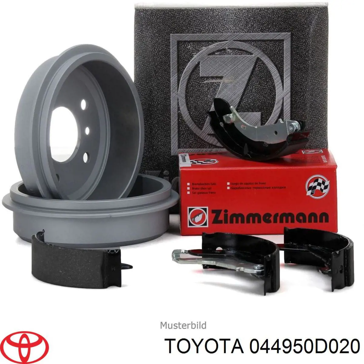 044950D020 Toyota Колодки гальмівні задні, барабанні