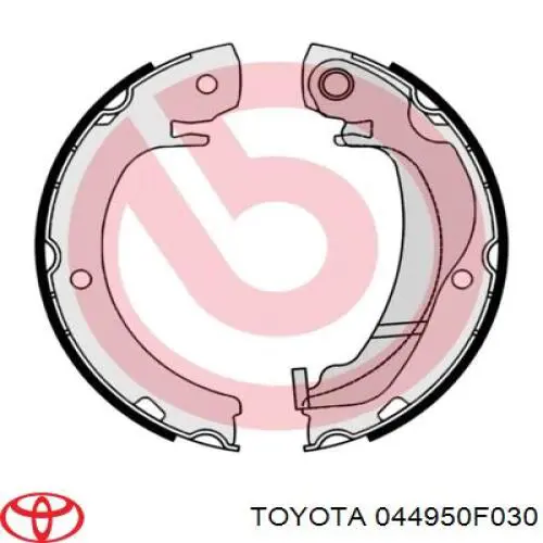 044950F030 Toyota Гальмівні колодки ручника