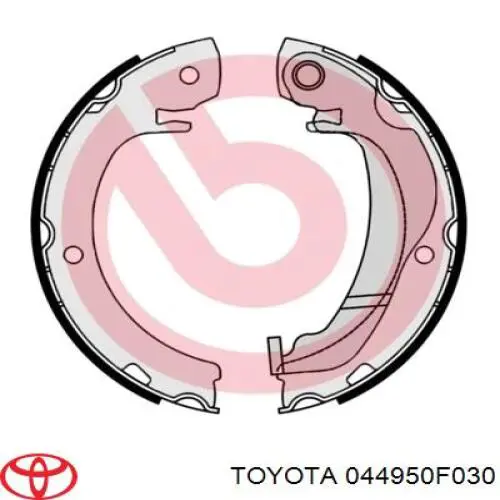 Колодки ручника / стоянкового гальма Toyota 044950F030 ціна, від 30.06 USD