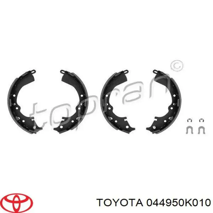 Колодки гальмові задні, барабанні 044950K010 Toyota