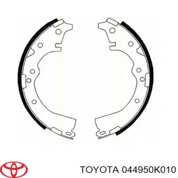 Колодки гальмові задні, барабанні Toyota 044950K010 ціна, від 18.19 USD