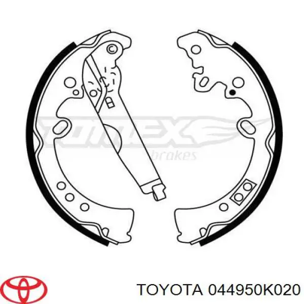 Купити 044950K020 Toyota Колодки гальмові задні, барабанні